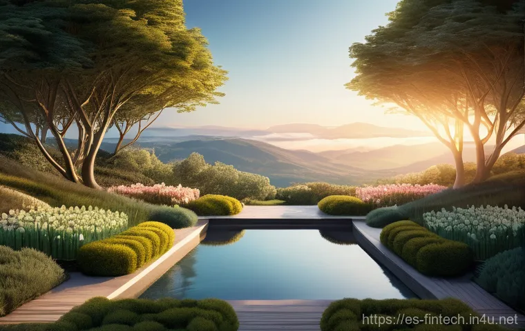 로보 어드바이저 투자 - **Prompt:** A serene and reassuring scene showing a split or juxtaposed image. On one side, a person...